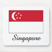 Singapore Flag Design mousepads by flagshirt Singapore Flag Design mousepads