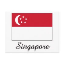 Singapore Flag Design postcards