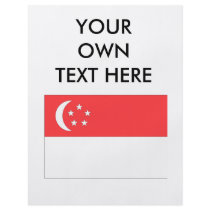 Singapore Flag flyers by flagshirts Singapore Flag flyers