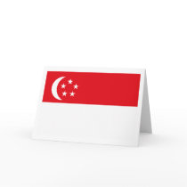 Singapore Flag Greeting Card