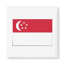 Singapore FLAG International magnets by flagshirt Singapore FLAG International magnets