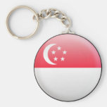Singapore Flag Keychains