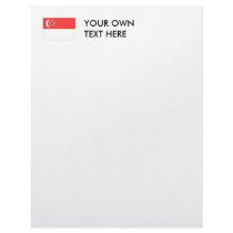 Singapore Flag Letterhead Design