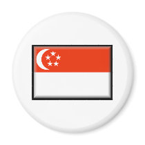 Singapore Flag magnets by jacinto888 Singapore Flag magnets
