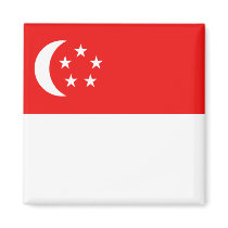 Singapore Flag Magnet by FlagAndMap Singapore Flag Magnet