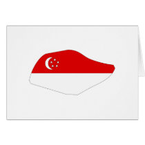 Singapore flag map cards