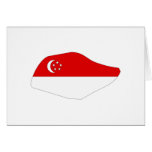 Singapore flag map cards