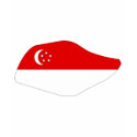 Singapore flag map t-shirts by FlagStore Singapore flag map t-shirts
