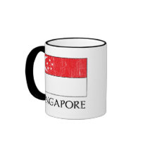 Singapore Flag Coffee Mugs