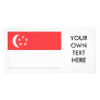 Singapore Flag Photo Card Template