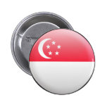 Singapore Flag Pinback Buttons