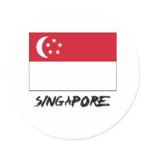 Singapore Flag stickers
