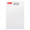 Singapore Flag stationery
