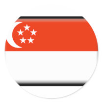 Singapore Flag stickers by jacinto888 Singapore Flag stickers
