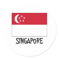 Singapore Flag stickers by flagshirt Singapore Flag stickers