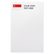 Singapore Flag T-shirts and Gifts stationery