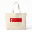 Singapore Flag Tote Bag