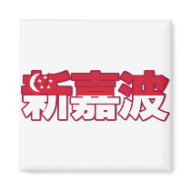 Singapore - In Chinese Magnet