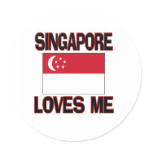 Singapore Loves Me stickers by flagshirt Singapore Loves Me stickers