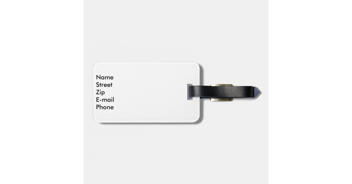 Singapore luggage tag Zazzle