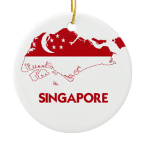 SINGAPORE MAP ornaments