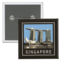 Singapore Marina Bay Sands Pinback Button