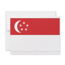 Singapore National Flag Custom Announcements