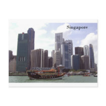 Singapore Port (by St.K) Postcard