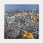 Singapore Skyline at Blue Hour Magnet