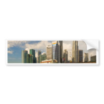 Singapore skyline bumper stickers