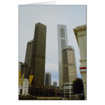 Singapore skyline card