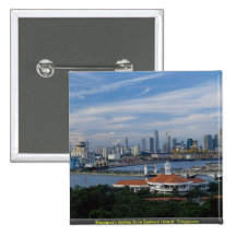 Singapore skyline from Sentosa Island, Singapore Pin