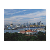 Singapore skyline from Sentosa Island, Singapore Postcards