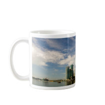 Singapore skyline coffee mugs