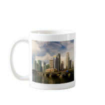 Singapore skyline coffee mugs