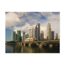 Singapore skyline post card