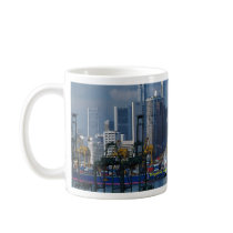 Singapore skyline with Tanjong Container Port, Sin Coffee Mug