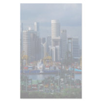 Singapore skyline with Tanjong Container Port, Sin Personalized Stationery