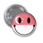 Singapore Smiley Pinback Buttons
