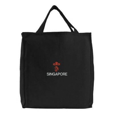 SINGAPORE, SN BLACK TOTE BAGS by edem13