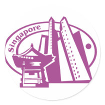 Singapore Stamp stickers by alternateworlds Singapore Stamp stickers
