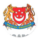 Singaporean Emblem stickers by FlagStore Singaporean Emblem stickers