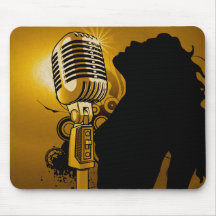 Singer I Am,Gold_ Mouse Pads