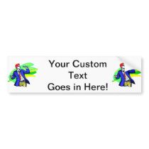 Singer in Suit and Sunglasses Bumper Stickers