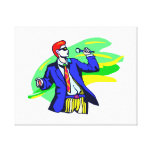 Singer in Suit and Sunglasses Gallery Wrapped Canvas
