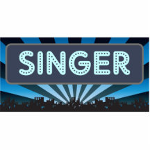 Singer Marquee Cut Outs