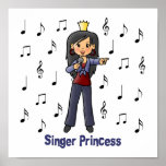 Singer Princess Posters