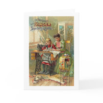 Singer Sewing Machine Ad "The First Lesson" cards