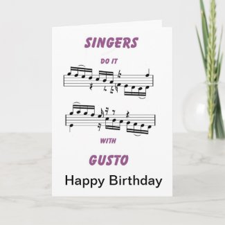 singers do it with gusto card
