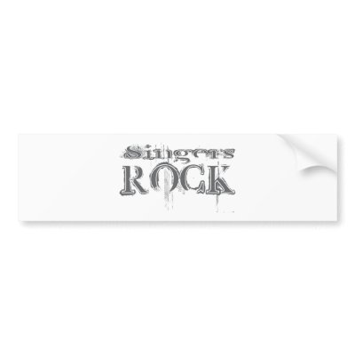 Singers Rock Bumper Sticker by busybrain
